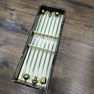 William Sonoma Brass Vegetable Garden BBQ Skewers